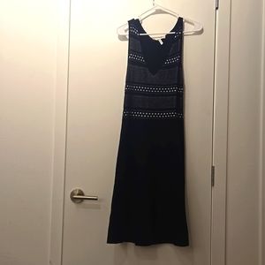 BCBGeneration L knit stretch dress A line lace bodice